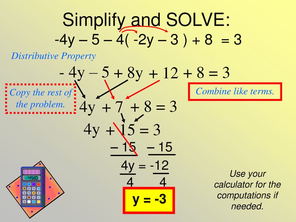 Collecting like store terms calculator